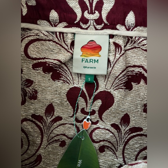 Farm Rio: Bicolor Jacquard Waves Midi Skirt - Picture 10 of 10